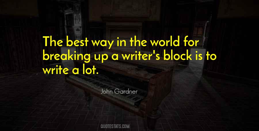 Quotes About Writing Block #503840