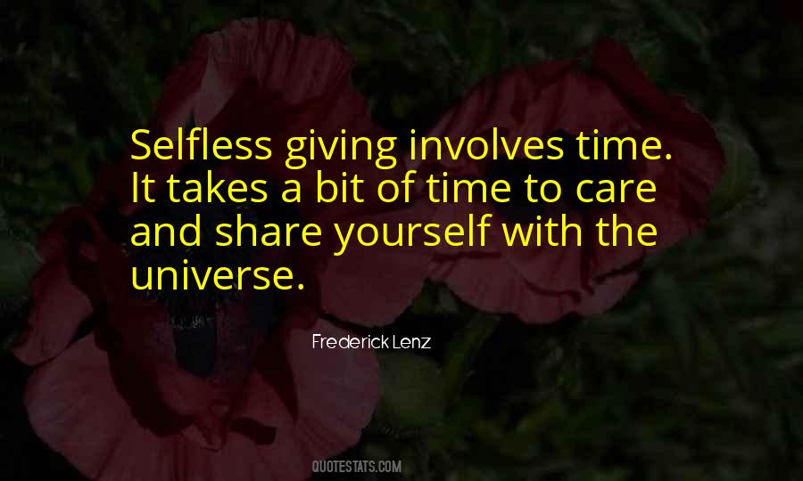 Quotes About Selfless Giving #1316099