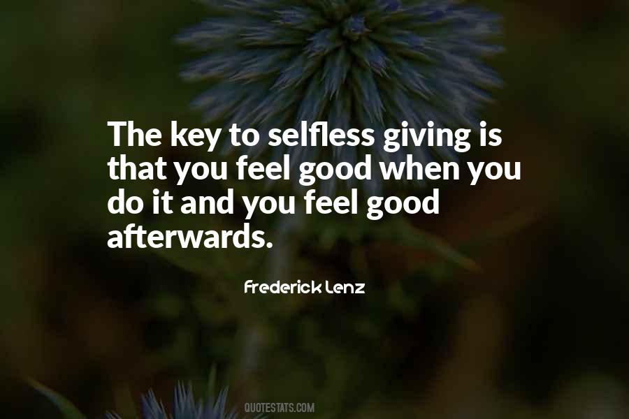 Quotes About Selfless Giving #1848770