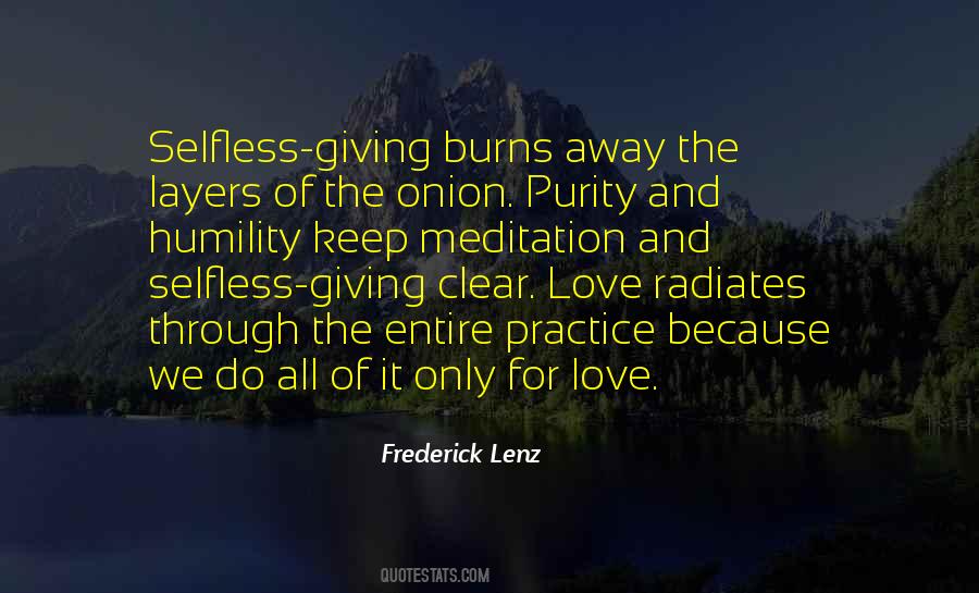 Quotes About Selfless Giving #611501