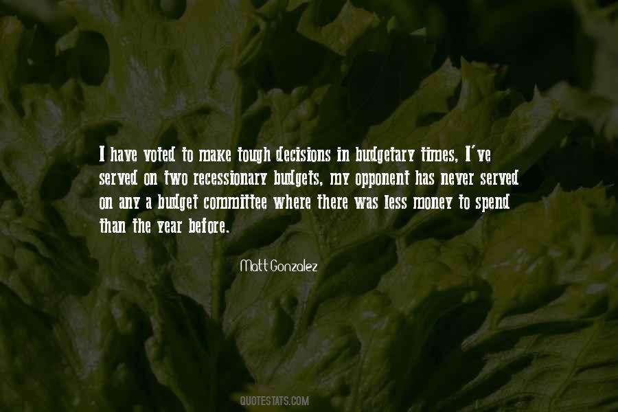 Budgetary Quotes #977608