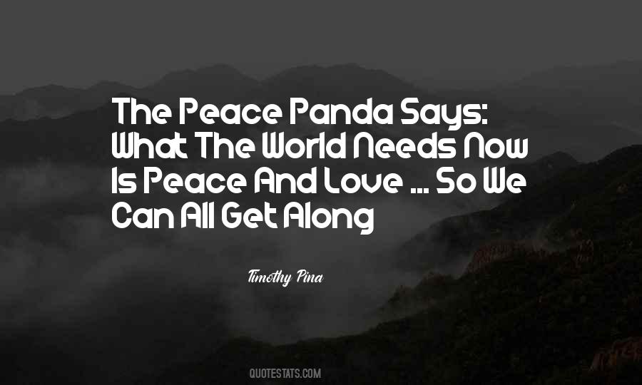 Quotes About Peace And Love #1084081
