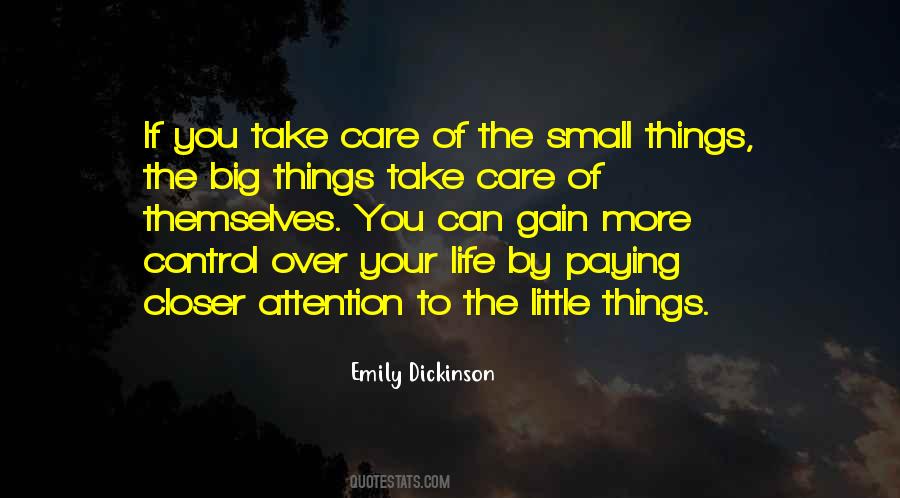 Quotes About Paying Attention To The Little Things #823343