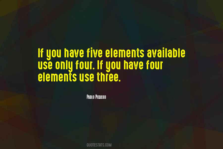 Quotes About Four Elements #785884