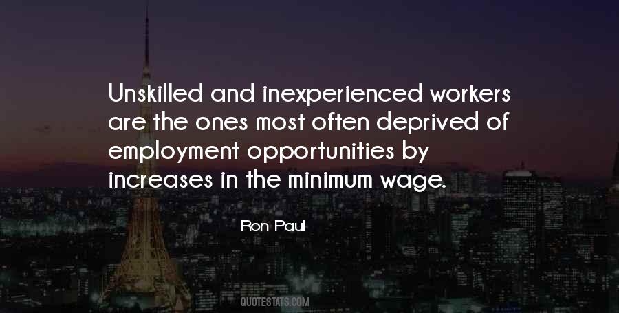 Quotes About The Minimum Wage #1247438