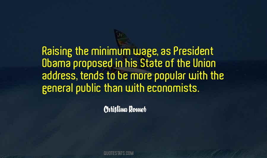 Quotes About The Minimum Wage #549391