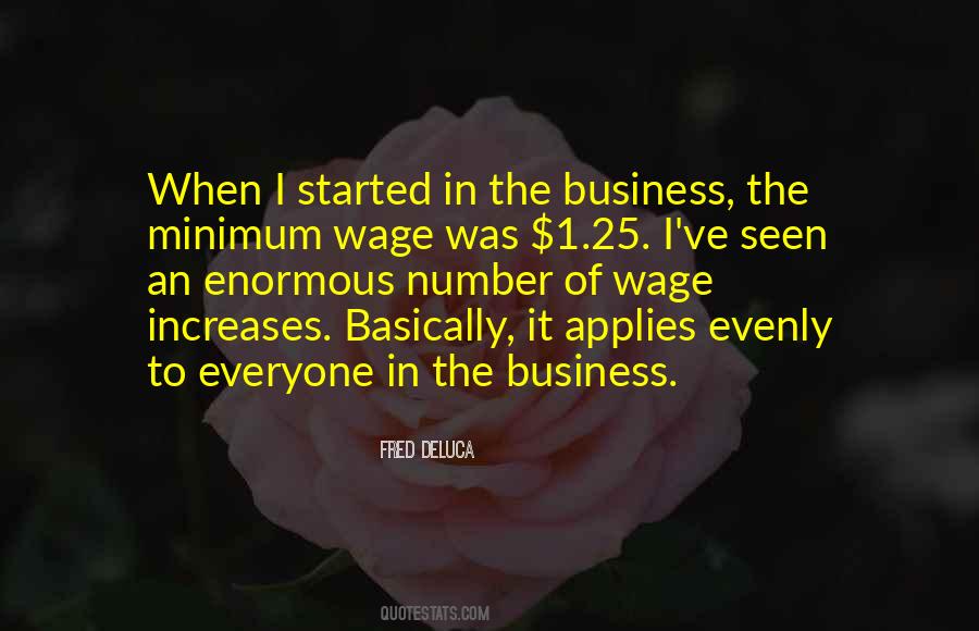 Quotes About The Minimum Wage #78615