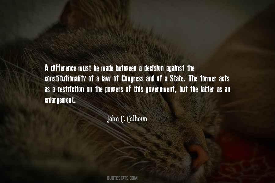 Calhoun's Quotes #342785