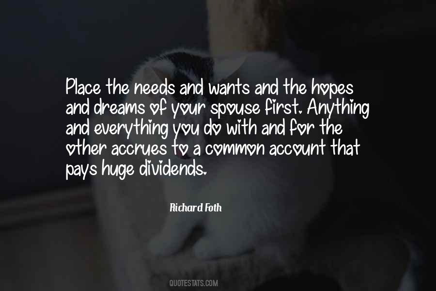 Quotes About Your Wants And Needs #799113
