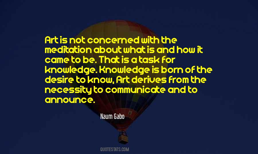 Quotes About Knowledge And Art #1060173