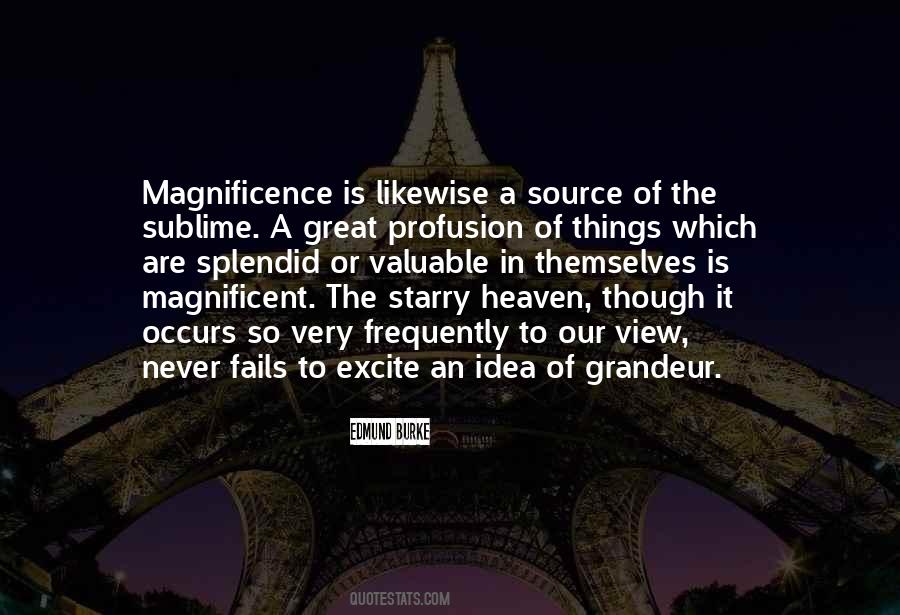 Quotes About Magnificence #1008065