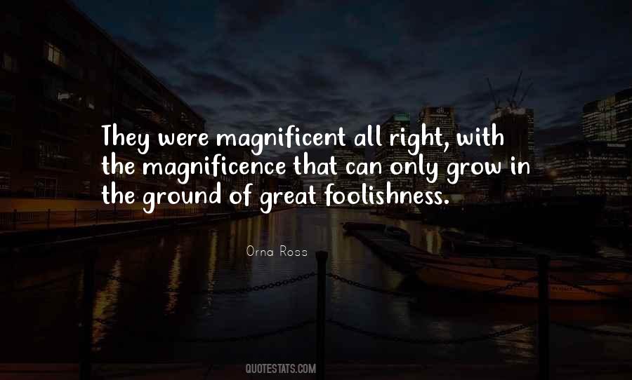 Quotes About Magnificence #38593