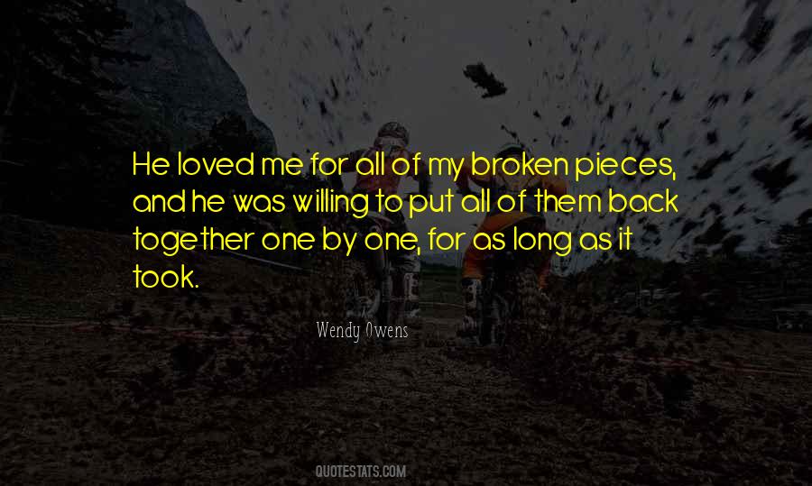 Quotes About Broken Pieces #1691353