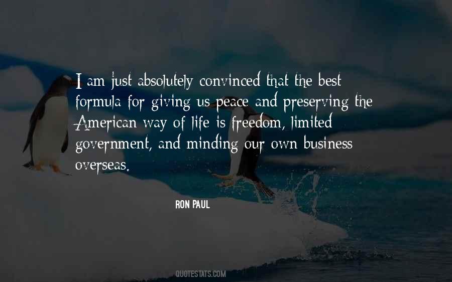 Quotes About Minding Their Own Business #263468