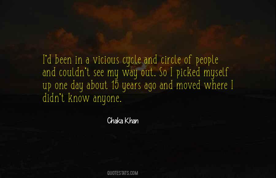 Quotes About Vicious Cycle #265998