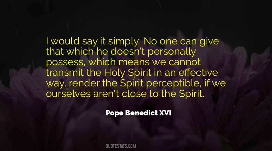 Quotes About The Holy Spirit #1193352