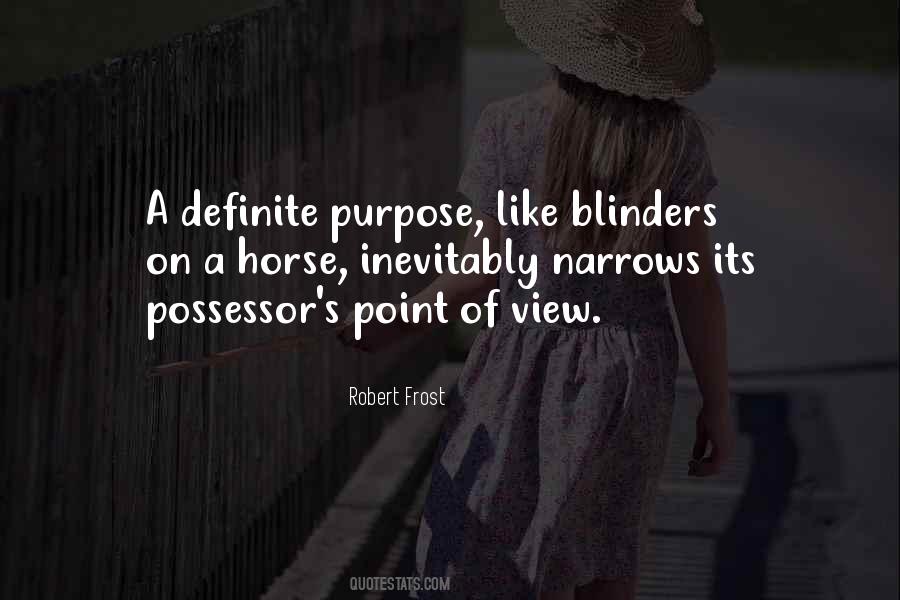 Quotes About Blinders #130356