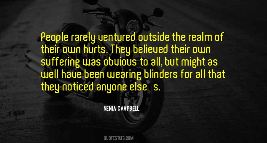 Quotes About Blinders #172343