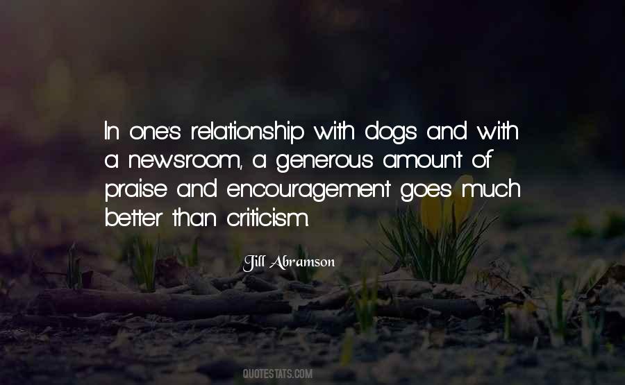 Quotes About Criticism And Praise #422855