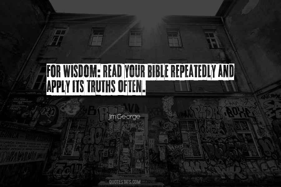Quotes About Wisdom Bible #1168521