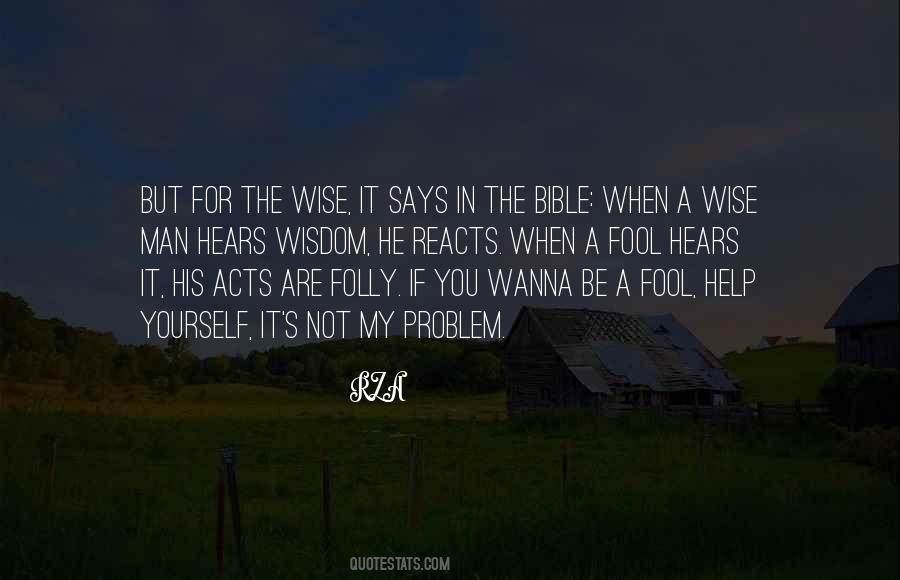 Quotes About Wisdom Bible #1423737