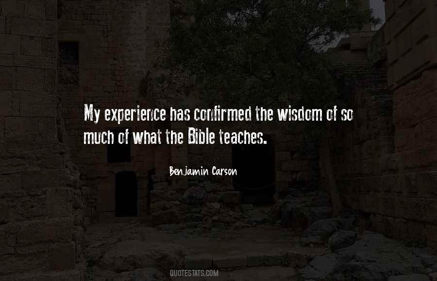 Quotes About Wisdom Bible #453745