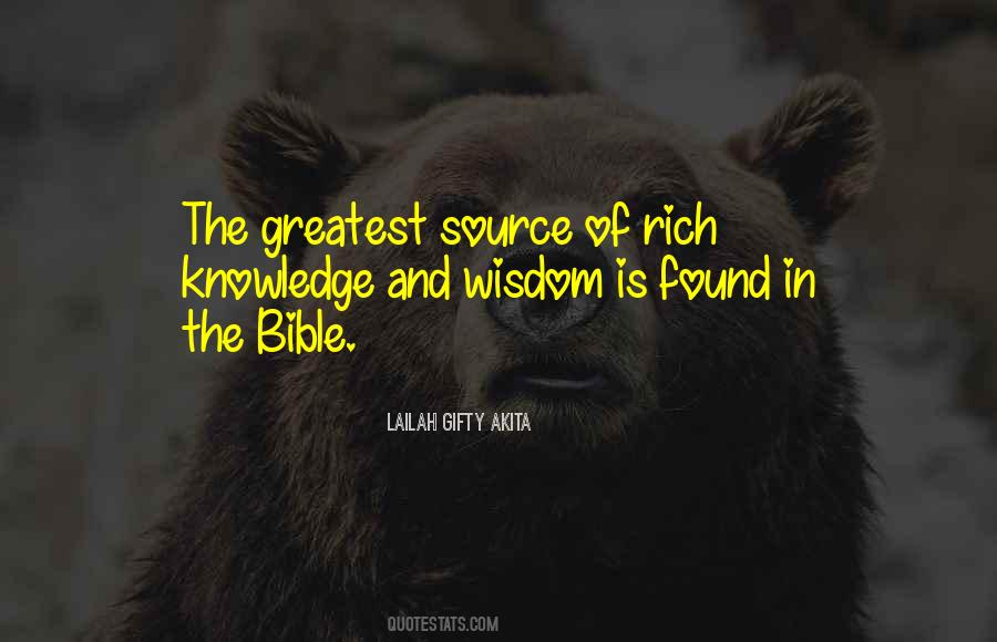 Quotes About Wisdom Bible #6202