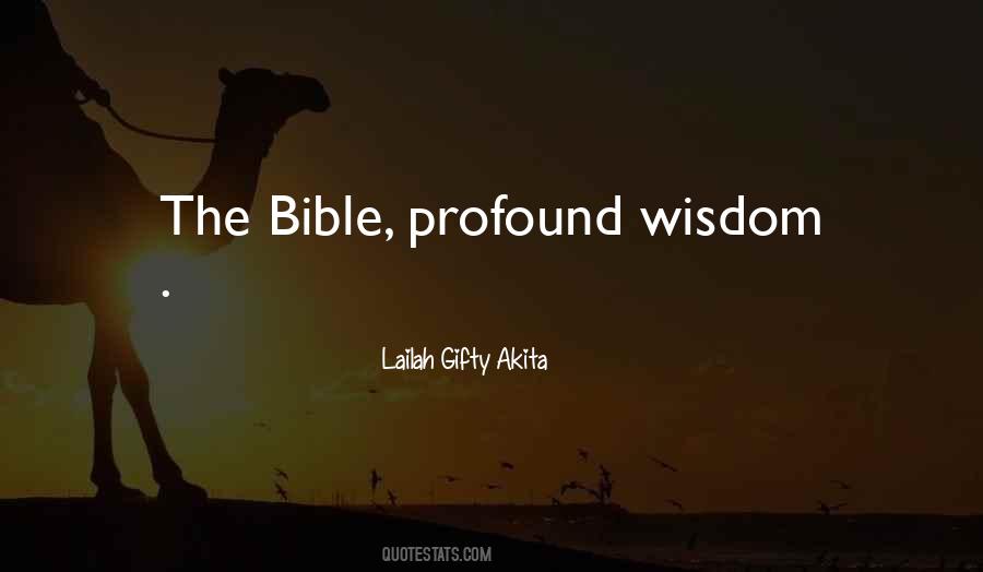 Quotes About Wisdom Bible #655573