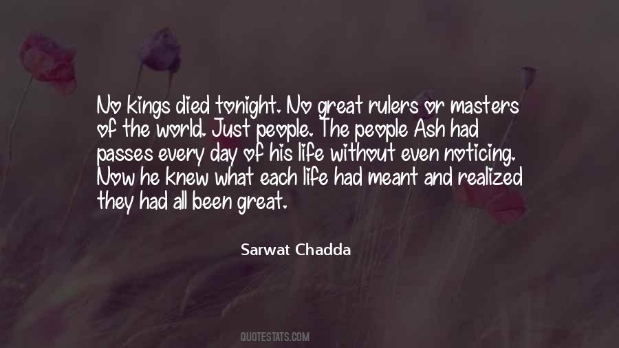 Chadda Quotes #1785933