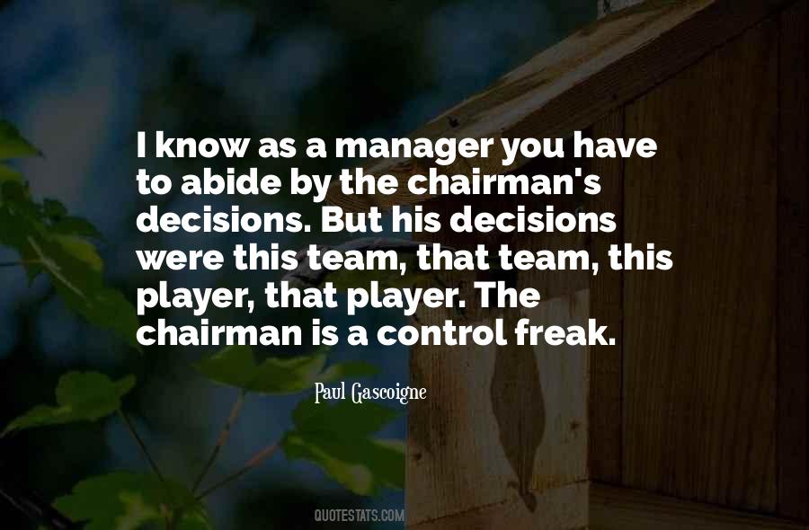 Chairman's Quotes #936630