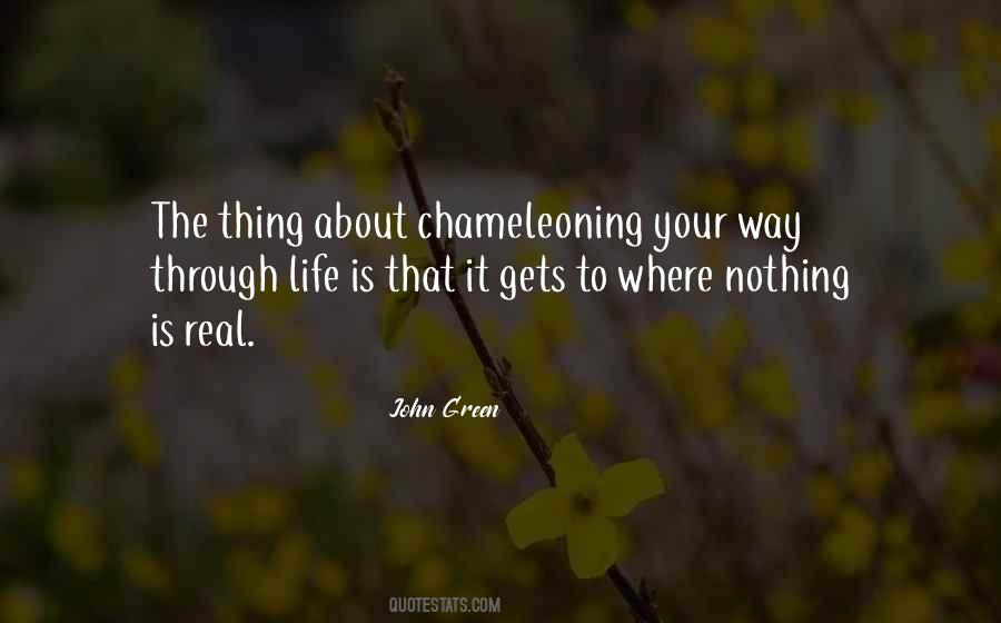 Chameleoning Quotes #1077071