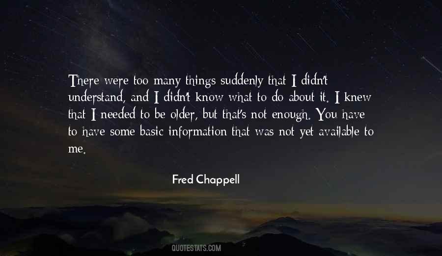 Chappell Quotes #249724