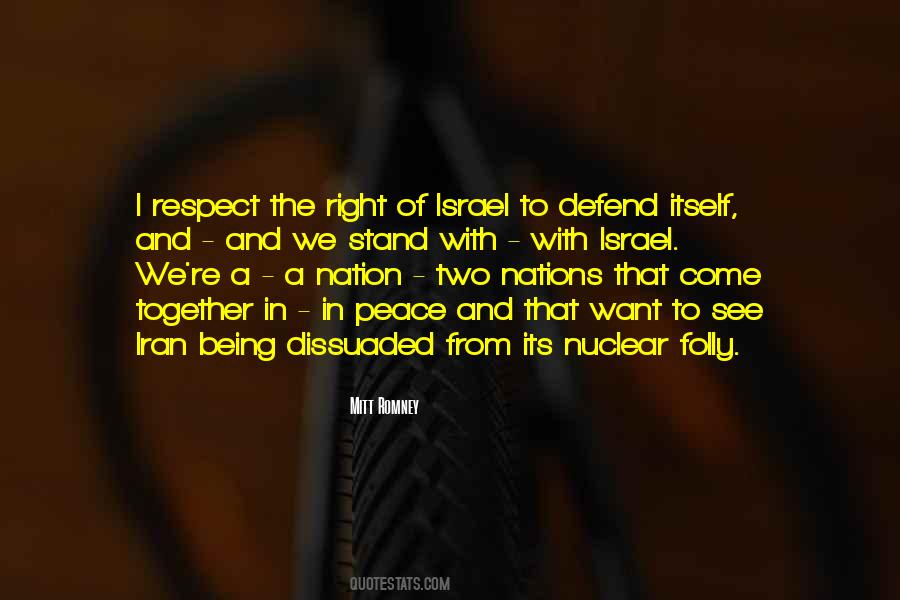 Quotes About Peace In Israel #1227161