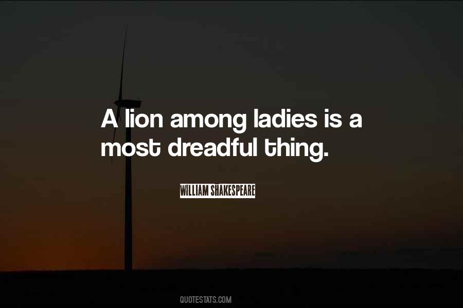 Quotes About A Lion #1018508