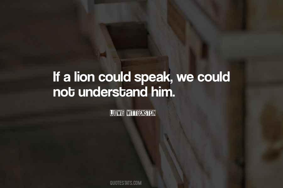 Quotes About A Lion #1029712