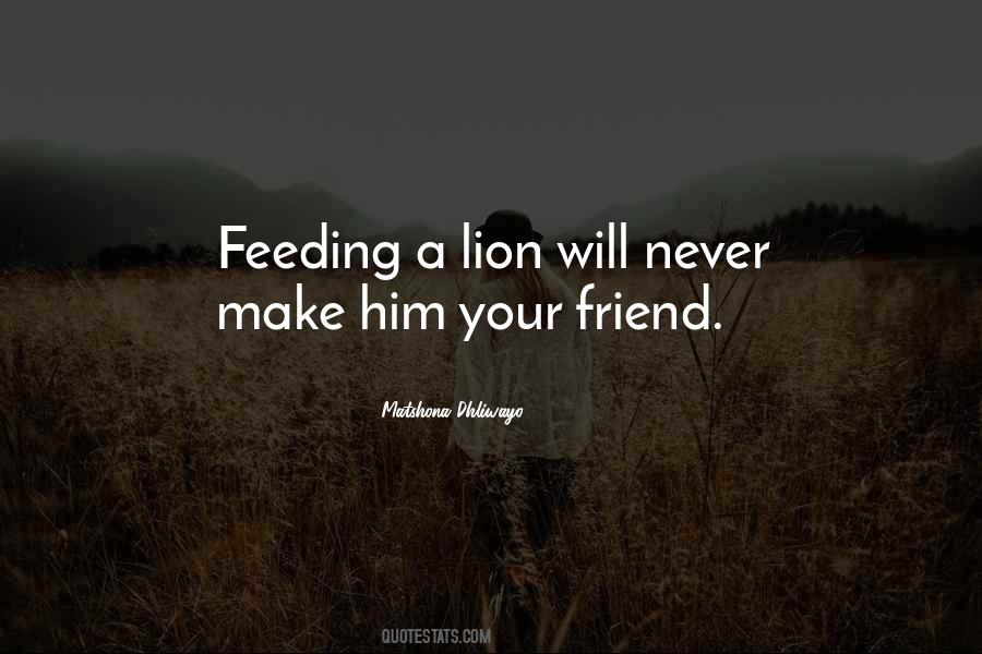 Quotes About A Lion #1404914