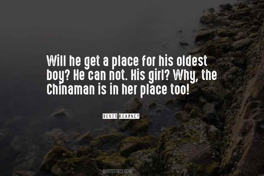 Chinaman Quotes #1085950