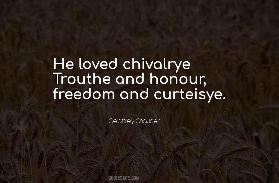 Chivalrye Quotes #1513205