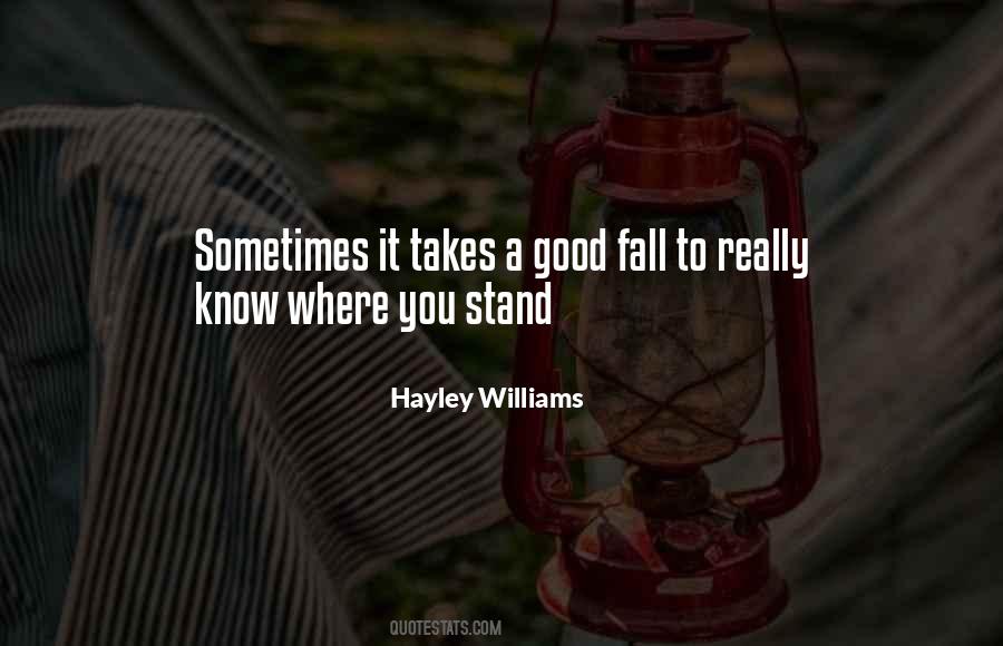 Quotes About Knowing Where You Stand #999617
