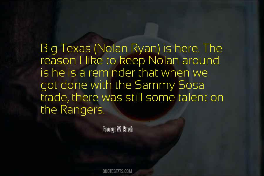 Quotes About Texas Rangers #854024