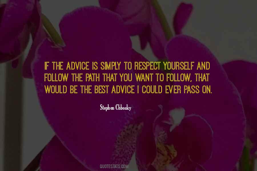 Quotes About Advice From Others #15767