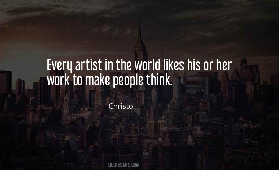 Christo's Quotes #1602317