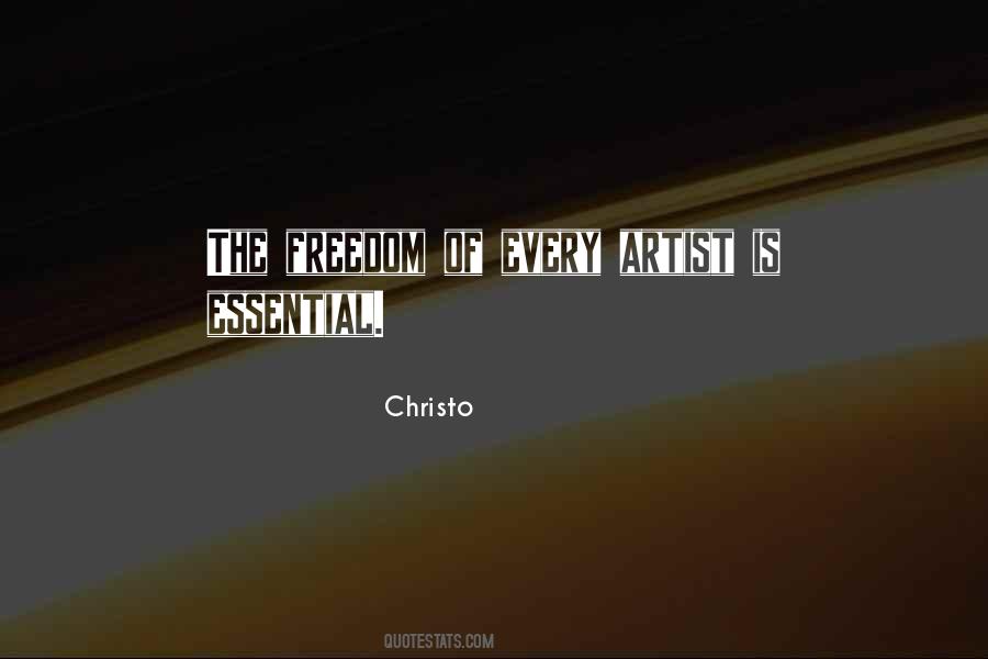 Christo's Quotes #477313