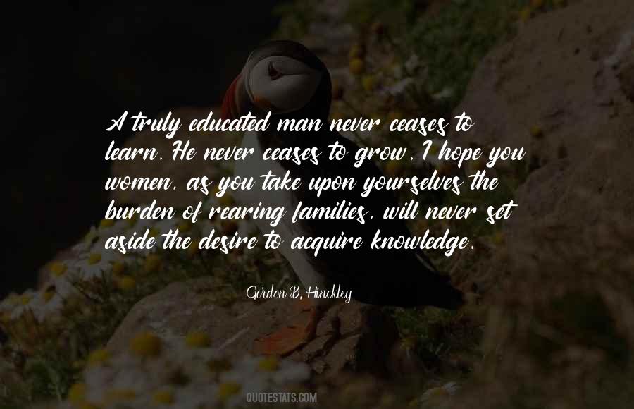 Quotes About The Burden Of Knowledge #110354