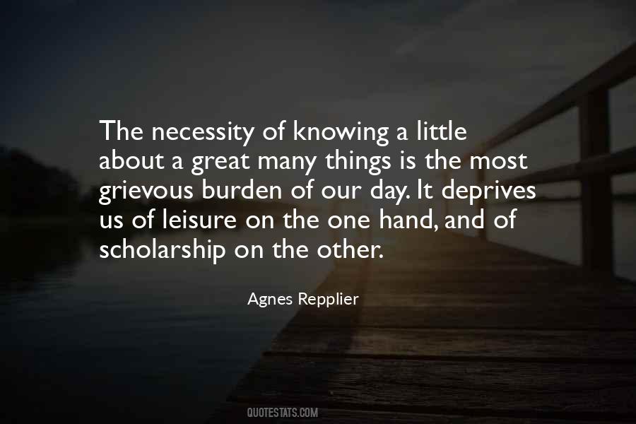 Quotes About The Burden Of Knowledge #1629314