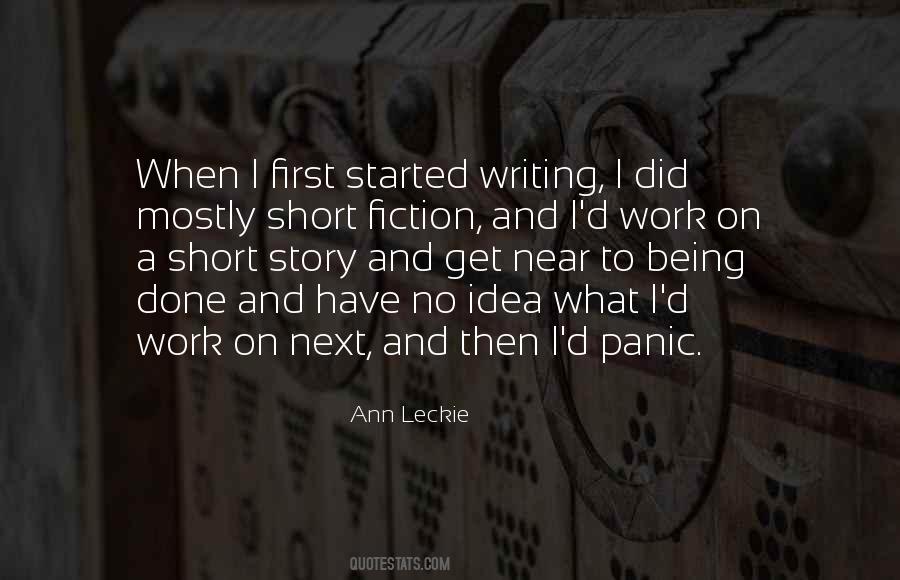 Quotes About Short Story Writing #95420