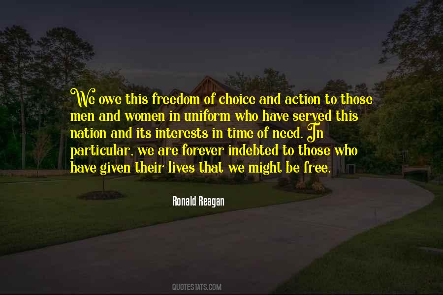 Quotes About Freedom Of Choice #1596542