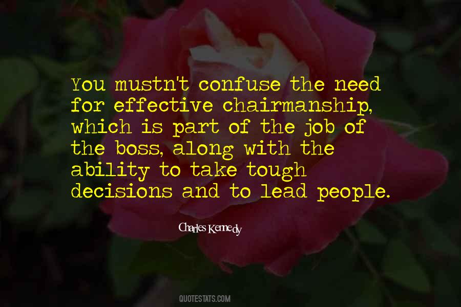Quotes About Chairmanship #15892