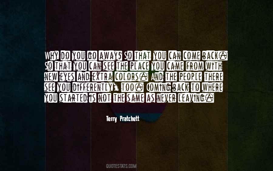 Quotes About Going Back To Where You Started #270228