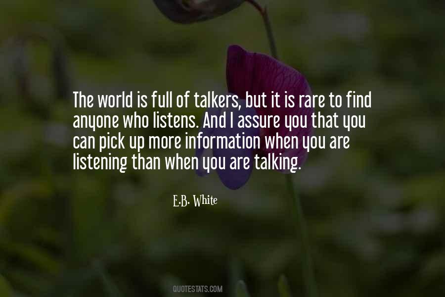 Quotes About Talkers #1100241
